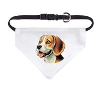 Azeeda Small 'Cute Beagle Portrait' Dog/Cat/Pet Bandana (PD00075973)