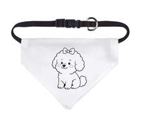 Azeeda Small 'Cute Bichon Frise Dog' Dog/Cat/Pet Bandana (PD00070423)