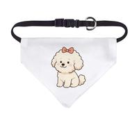 Azeeda Small 'Cute Bichon Frise Dog' Dog/Cat/Pet Bandana (PD00070425)