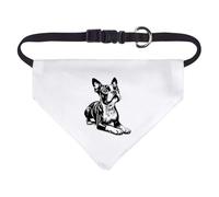 Azeeda Small 'Cute Boston Terrier' Dog/Cat/Pet Bandana (PD00079003)