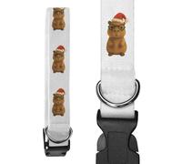 Azeeda Small 'Cute Christmas Capybara' Dog Collar (PR00074577)
