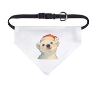 Azeeda Small 'Cute Christmas Polar Bear' Dog/Cat/Pet Bandana (PD00074779)