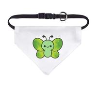 Azeeda Small 'Cute Green Butterfly' Dog/Cat/Pet Bandana (PD00082037)