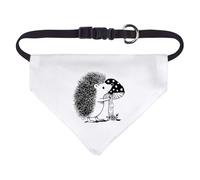 Azeeda Small 'Cute Hedgehog with Mushroom' Dog/Cat/Pet Bandana (PD00071433)
