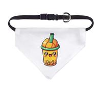Azeeda Small 'Cute Mango Bubble Tea' Dog/Cat/Pet Bandana (PD00067233)