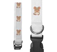Azeeda Small 'Cute Mouse Holding Heart' Dog Collar (PR00085865)