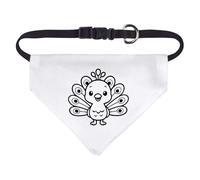 Azeeda Small 'Cute Peacock' Dog/Cat/Pet Bandana (PD00071823)