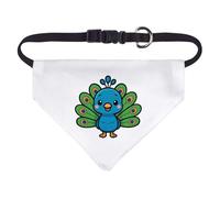 Azeeda Small 'Cute Peacock' Dog/Cat/Pet Bandana (PD00071825)