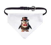 Azeeda Small 'Cute Penguin Head Waiter' Dog/Cat/Pet Bandana (PD00069989)