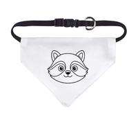 Azeeda Small 'Cute Raccoon Head' Dog/Cat/Pet Bandana (PD00071133)