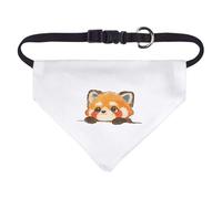 Azeeda Small 'Cute Red Panda Peeking' Dog/Cat/Pet Bandana (PD00069681)