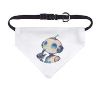 Azeeda Small 'Cute Shy Robot Portrait' Dog/Cat/Pet Bandana (PD00078463)