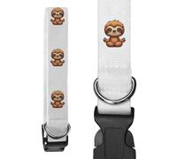 Azeeda Small 'Cute Sloth Meditating' Dog Collar (PR00086211)