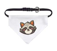 Azeeda Small 'Cute Smiling Raccoon' Dog/Cat/Pet Bandana (PD00072271)
