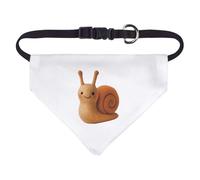 Azeeda Small 'Cute Smiling Snail' Dog/Cat/Pet Bandana (PD00073959)