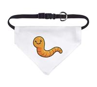 Azeeda Small 'Cute Smiling Worm' Dog/Cat/Pet Bandana (PD00072263)