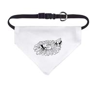 Azeeda Small 'Daisy & Bees' Dog/Cat/Pet Bandana (PD00071637)