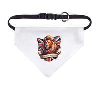 Azeeda Small 'Dear Old Blighty British Lion' Dog/Cat/Pet Bandana (PD00083055)