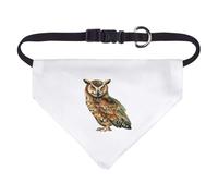 Azeeda Small 'Decorative Owl' Dog/Cat/Pet Bandana (PD00073677)