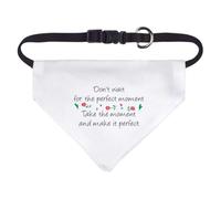 Azeeda Small 'Don't Wait For The Perfect Moment' Dog/Cat/Pet Bandana (PD00085431)
