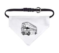 Azeeda Small 'Double Decker Bus' Dog/Cat/Pet Bandana (PD00067321)