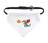 Azeeda Small 'Dragon Breathing Fire' Dog/Cat/Pet Bandana (PD00077099)