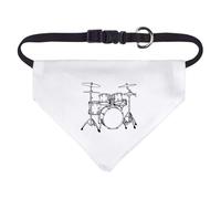 Azeeda Small 'Drum Kit' Dog/Cat/Pet Bandana (PD00079235)