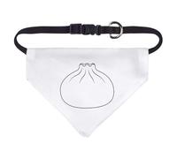 Azeeda Small 'Dumpling Outline' Dog/Cat/Pet Bandana (PD00084771)