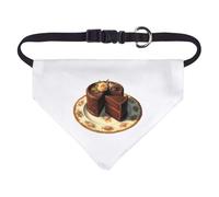 Azeeda Small 'Elegant Chocolate Fudge Cake' Dog/Cat/Pet Bandana (PD00079547)
