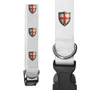Azeeda Small 'England Flag Within Shield' Dog Collar (PR00071237)