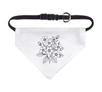Azeeda Small 'Forget Me Not Flowers' Dog/Cat/Pet Bandana (PD00077653)