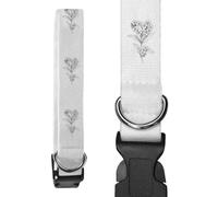 Azeeda Small 'Forget Me Not Flowers in Heart Shape' Dog Collar (PR00085903)