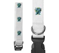 Azeeda Small 'Forget Me Not Flowers With Ribbon' Dog Collar (PR00069271)