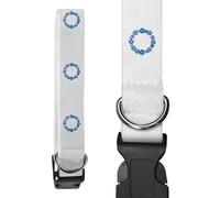 Azeeda Small 'Forget Me Not Flowers Wreath' Dog Collar (PR00077597)