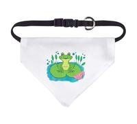 Azeeda Small 'Frog On A Lily Pad' Dog/Cat/Pet Bandana (PD00071833)