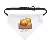 Azeeda Small 'Funny Couch Potato' Dog/Cat/Pet Bandana (PD00069283)