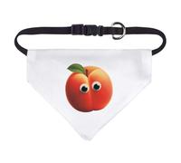Azeeda Small 'Funny Peach Face' Dog/Cat/Pet Bandana (PD00070225)