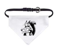 Azeeda Small 'Funny Squirrel Work For Peanuts' Dog/Cat/Pet Bandana (PD00069453)