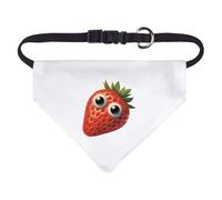 Azeeda Small 'Funny Strawberry Face' Dog/Cat/Pet Bandana (PD00070229)