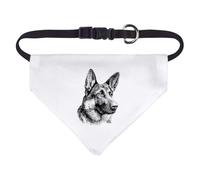 Azeeda Small 'German Shepherd Portrait' Dog/Cat/Pet Bandana (PD00074557)