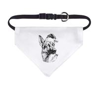 Azeeda Small 'German Shepherd Wearing Santa Hat' Dog/Cat/Pet Bandana (PD00074581)