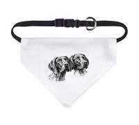 Azeeda Small 'German Shorthaired Pointer Couple Portrait' Dog/Cat/Pet Bandana (PD00075507)