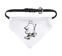 Azeeda Small 'Ghost on Skateboard' Dog/Cat/Pet Bandana (PD00067967)