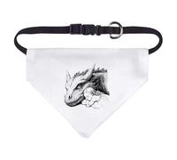 Azeeda Small 'Girl with Dragon' Dog/Cat/Pet Bandana (PD00071761)