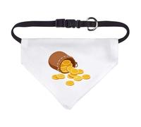 Azeeda Small 'Gold Coins Spilling from Pouch' Dog/Cat/Pet Bandana (PD00078385)