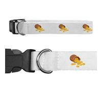 Azeeda Small 'Gold Coins Spilling from Pouch' Dog Collar (PR00078335)
