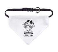 Azeeda Small 'Good Christmas Elf' Dog/Cat/Pet Bandana (PD00073205)