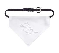 Azeeda Small 'Graceful Pair of Dolphins' Dog/Cat/Pet Bandana (PD00066935)