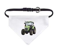 Azeeda Small 'Green Farming Tractor' Dog/Cat/Pet Bandana (PD00077403)