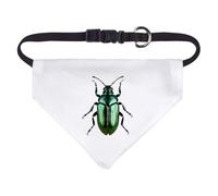 Azeeda Small 'Green Metallic Beetle' Dog/Cat/Pet Bandana (PD00077143)